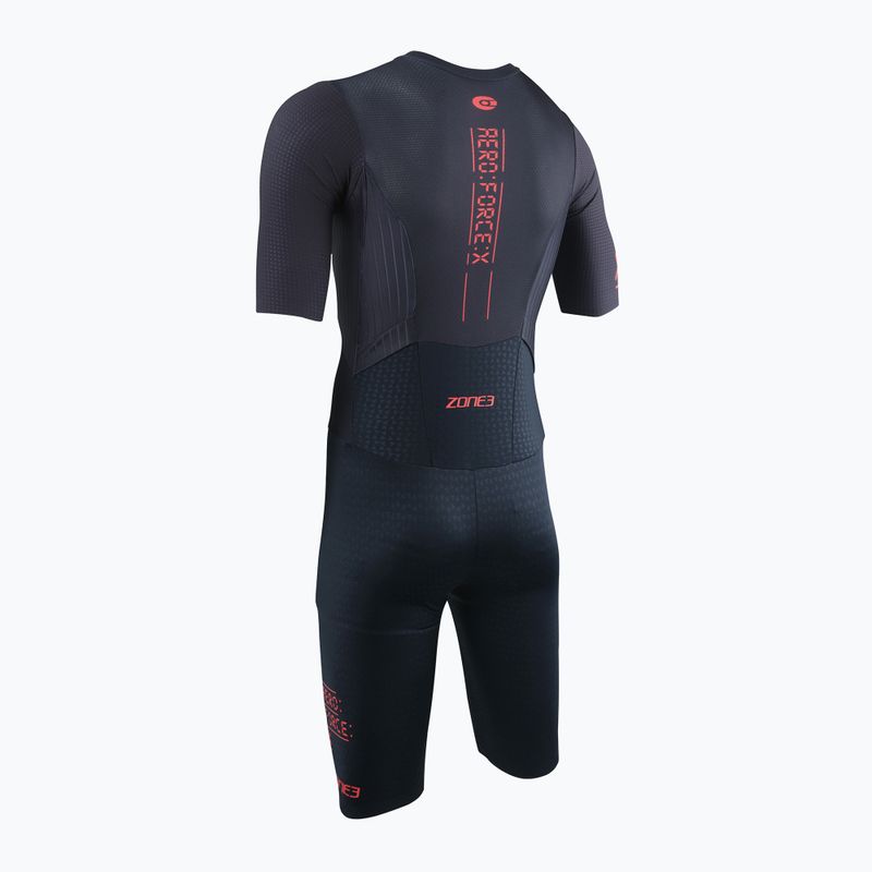 Férfi triatlonruha ZONE3 Aeroforce X II Trisuit fekete 2