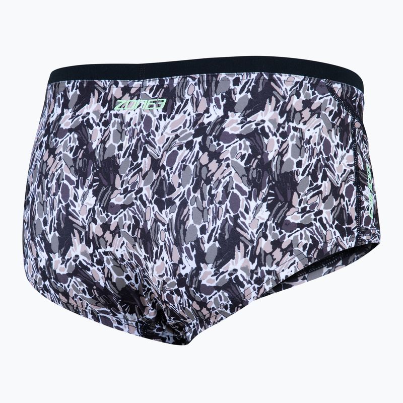 Férfi ZONE3 Pacific Koa Short rövidnadrág fekete/zöld úszó boxeralsó 2