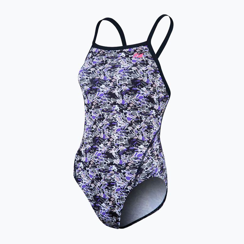 Női egyrészes fürdőruha ZONE3 Pacific Koa Koa Strap Back fekete/zöld 4