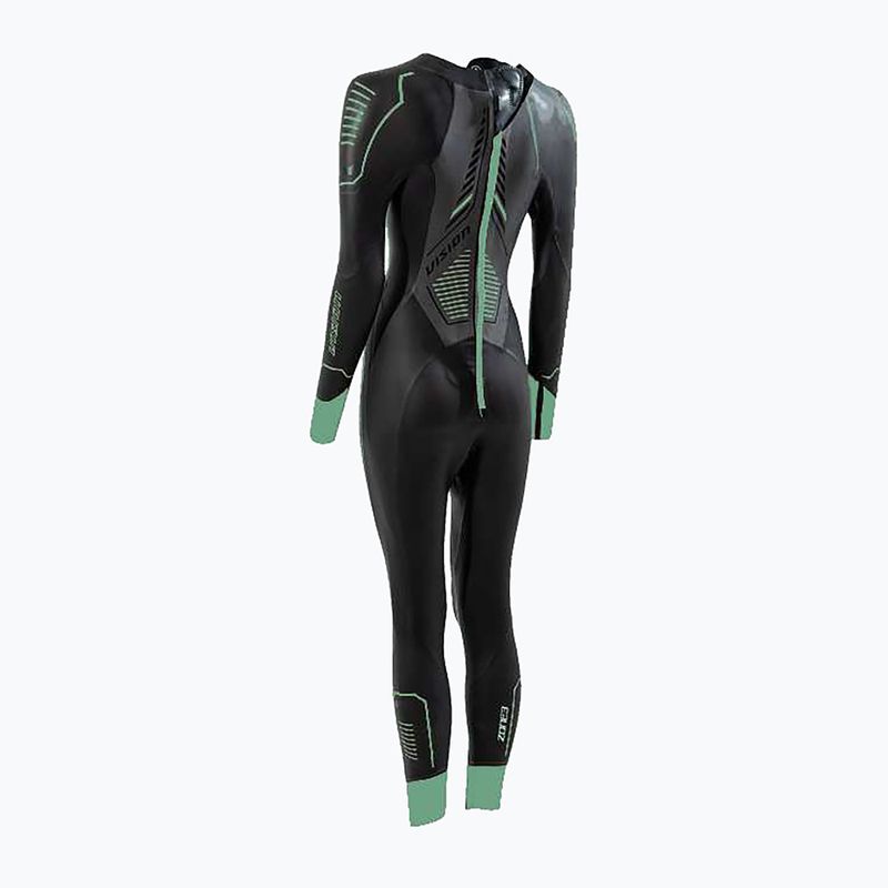 Női neoprén ruha ZONE3 Vision black/eucalyptus green 2