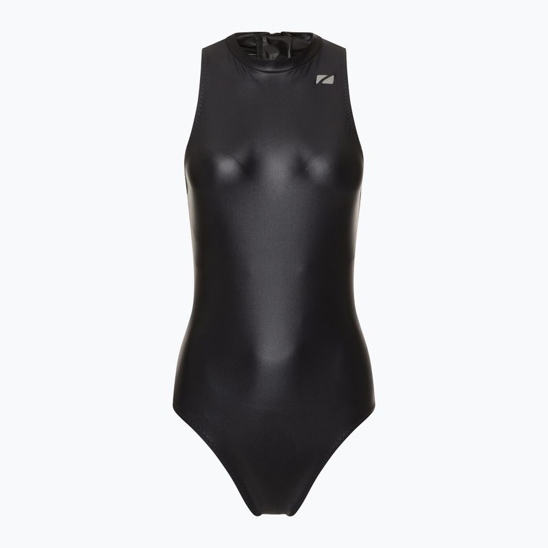Női egyrészes fürdőruha ZONE3 OWS Ti+ Thermal High Neck fekete