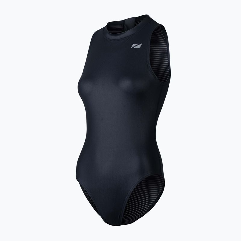 Női egyrészes fürdőruha ZONE3 OWS Ti+ Thermal High Neck fekete