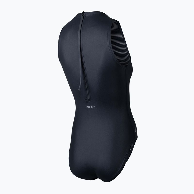 Női egyrészes fürdőruha ZONE3 OWS Ti+ Thermal High Neck fekete 2