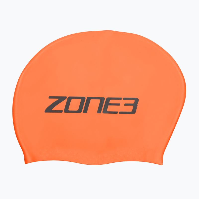 ZONE3 Hosszú hajú hi-vis narancssárga úszósapka