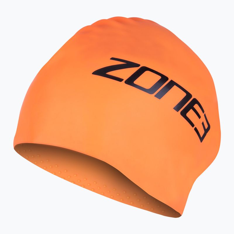 ZONE3 Extra hosszú hajú hi-viz fürdősapka narancssárga színben