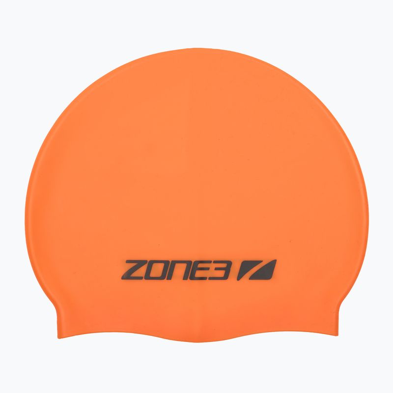 ZONE3 szilikon úszósapka hi-vis narancssárga színben