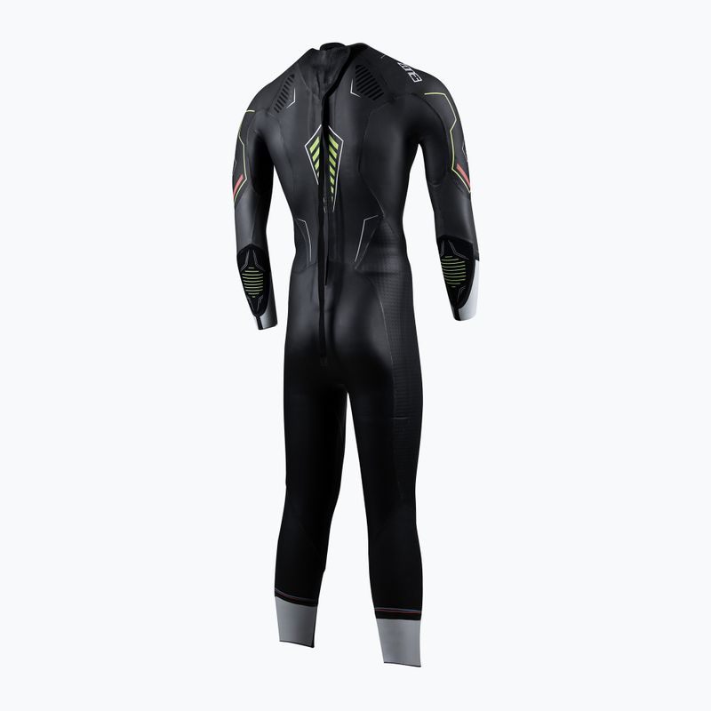 Férfi ZONE3 Aspire triatlon búvárruha fekete/kréta 2