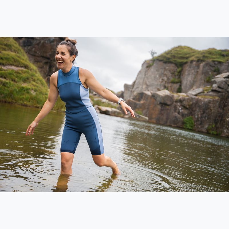 Női egyrészes fürdőruha ZONE3 Yulex Kneeskin multi blue/white 3