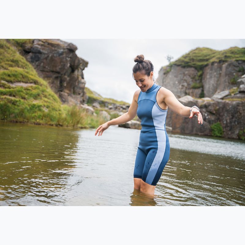 Női egyrészes fürdőruha ZONE3 Yulex Kneeskin multi blue/white 4