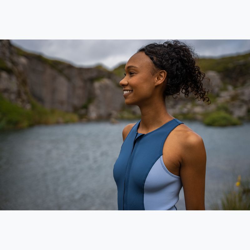 Női neoprén ruha ZONE3 Yulex Sleeveless multi blue/white 9
