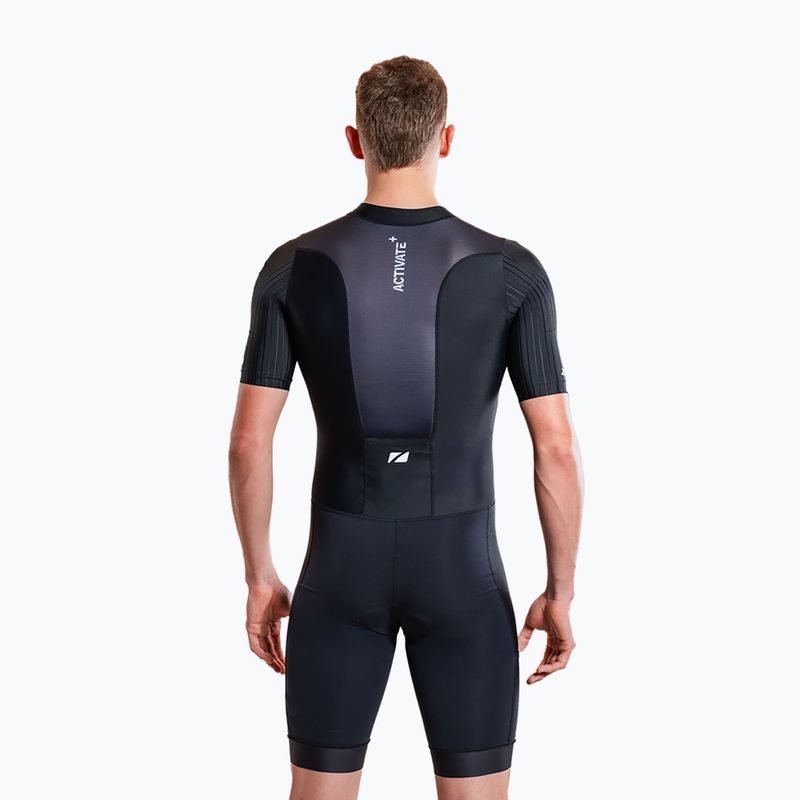 Férfi triatlon ruha ZONE3 Activate+ Trisuit black 5