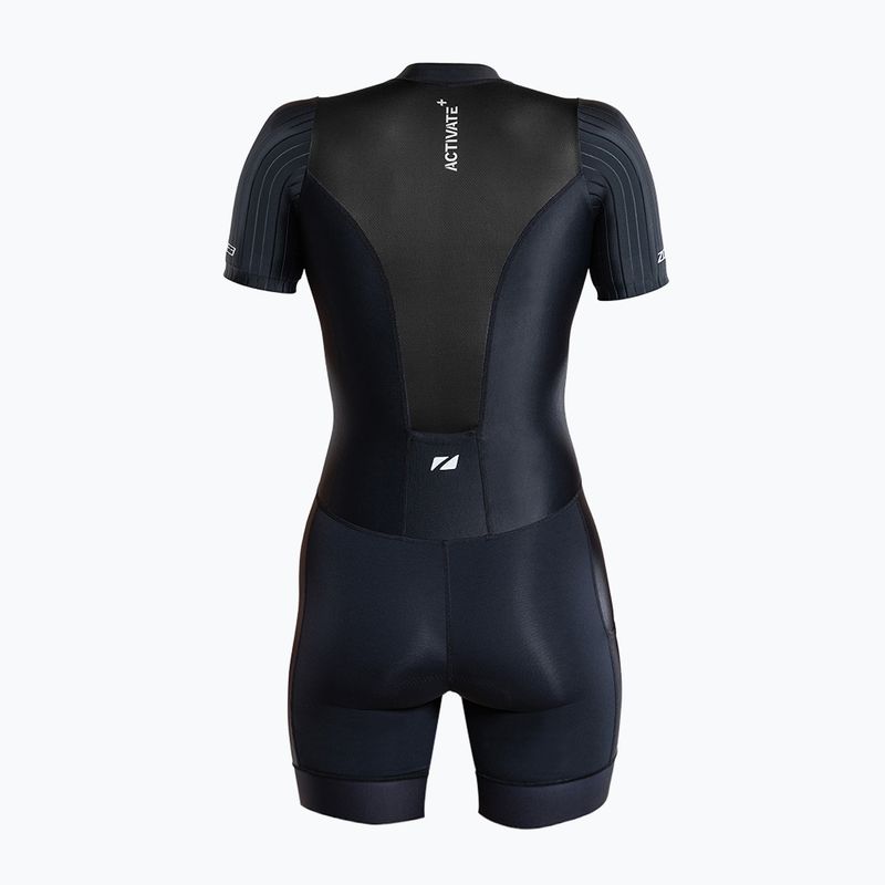 Női triatlonruha ZONE3 Activate+ Trisuit black 2