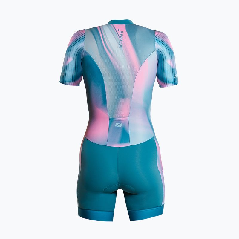 Női triatlonruha ZONE3 Activate+ Trisuit print 2