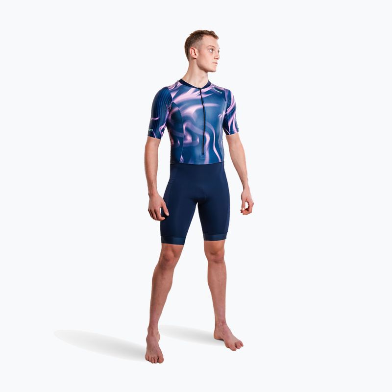 Férfi triatlon ruha ZONE3 Activate+ Trisuit print 4