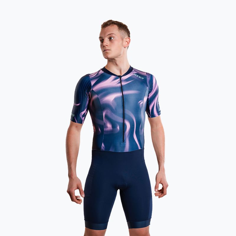 Férfi triatlon ruha ZONE3 Activate+ Trisuit print 6