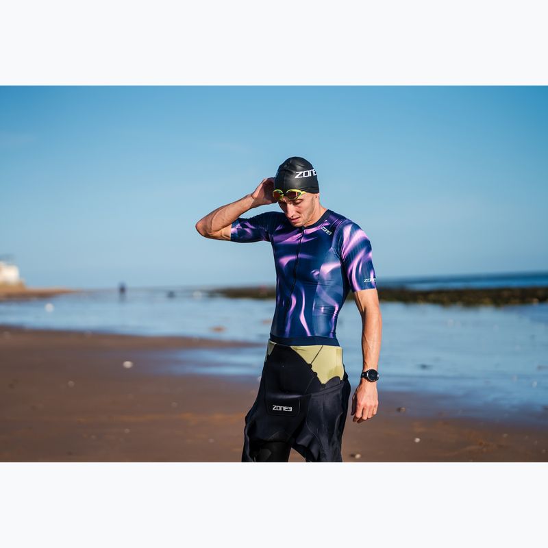 Férfi triatlon ruha ZONE3 Activate+ Trisuit print 13