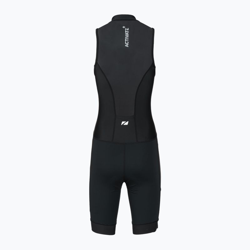 Női triatlon overál ZONE3 Activate+ Sleeveless Trisuit black 2