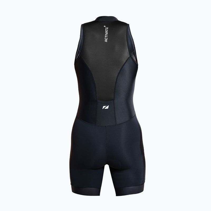 Női triatlon overál ZONE3 Activate+ Sleeveless Trisuit black 2