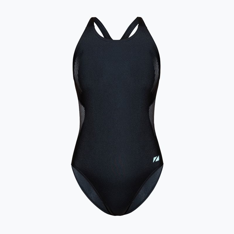 Női egyrészes fürdőruha ZONE3 Classic black