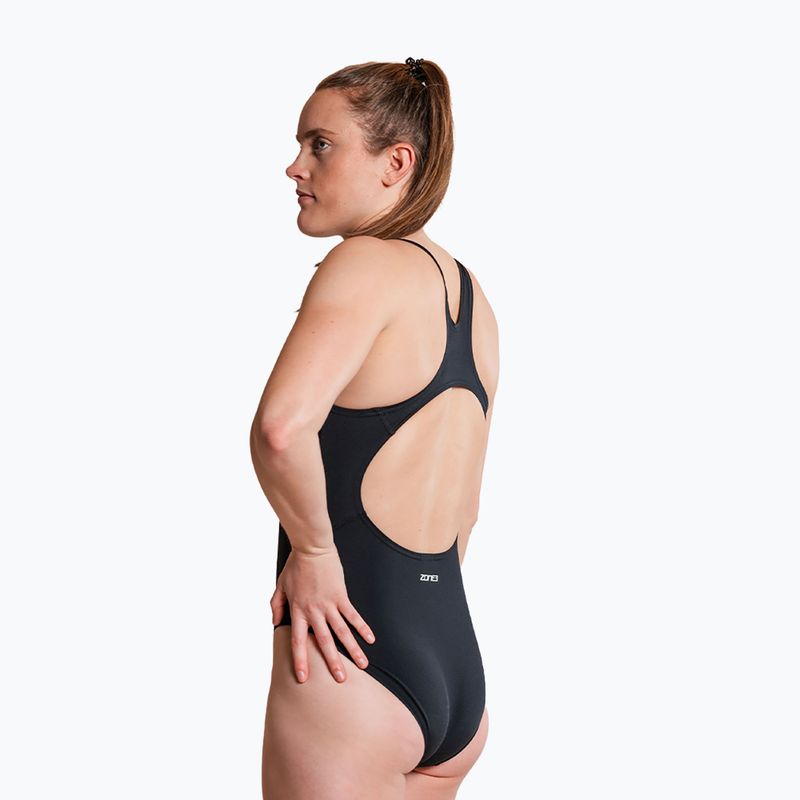 Női egyrészes fürdőruha ZONE3 Classic black 7