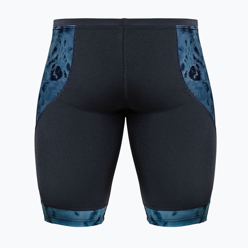 Férfi úszó jammer ZONE3 Performance Speed teal tie dye 2