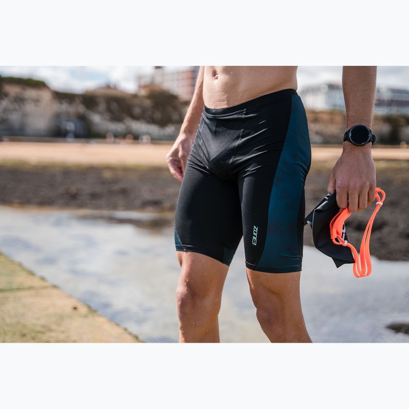 Férfi úszó jammer ZONE3 Performance Speed teal tie dye 7