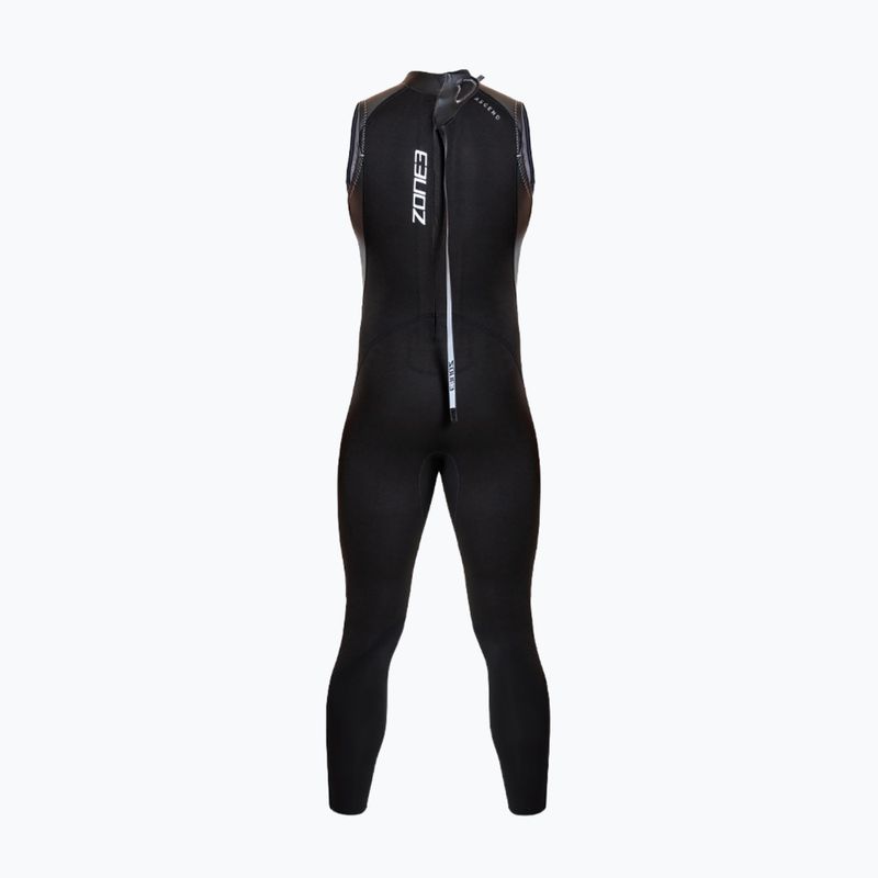 Férfi triatlonos úszóruha ZONE3 Glide Sleeveless Wetsuit black/grey 2