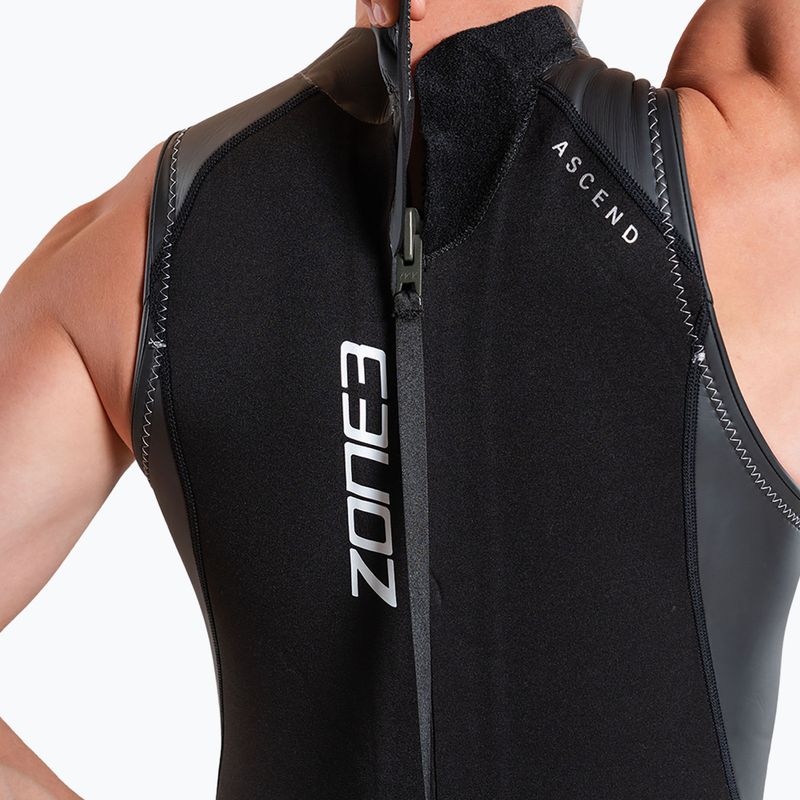 Férfi triatlonos úszóruha ZONE3 Glide Sleeveless Wetsuit black/grey 7