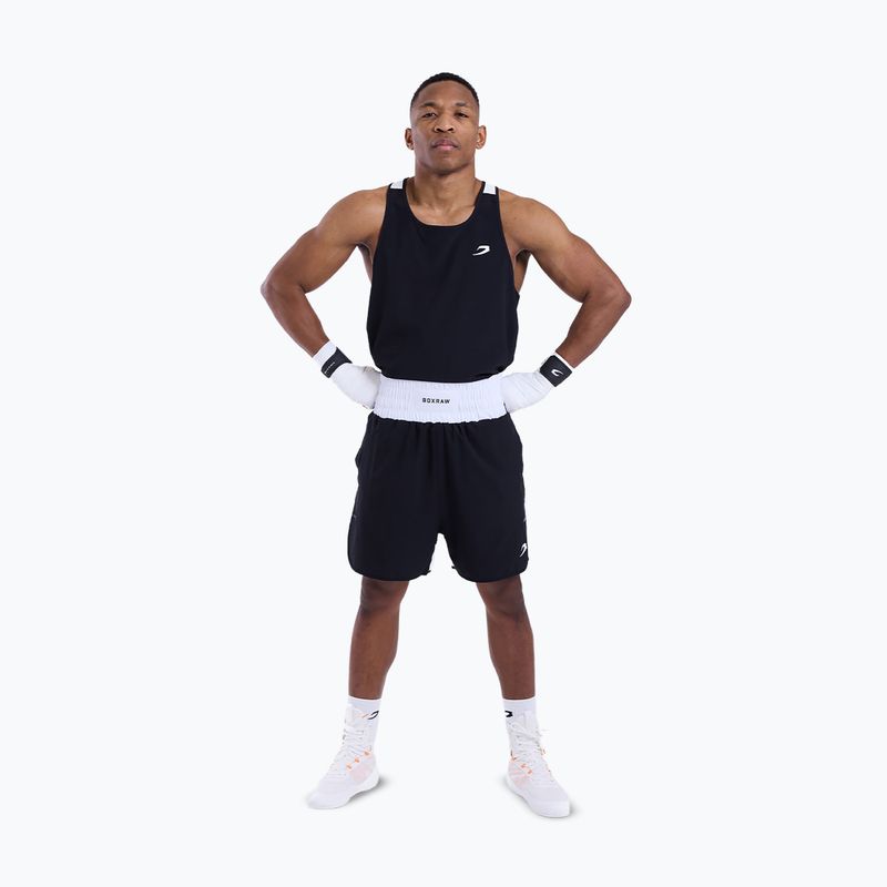 Férfi edző rövidnadrág Boxraw Stevenson V2 black/white 2
