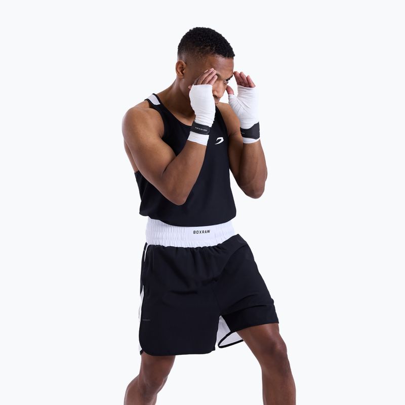 Férfi póló Boxraw Stevenson Tank 2.0 black/white 5