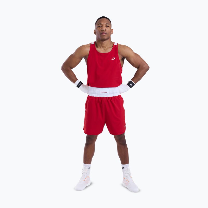 Férfi edző rövidnadrág Boxraw Stevenson V2 red/white 2