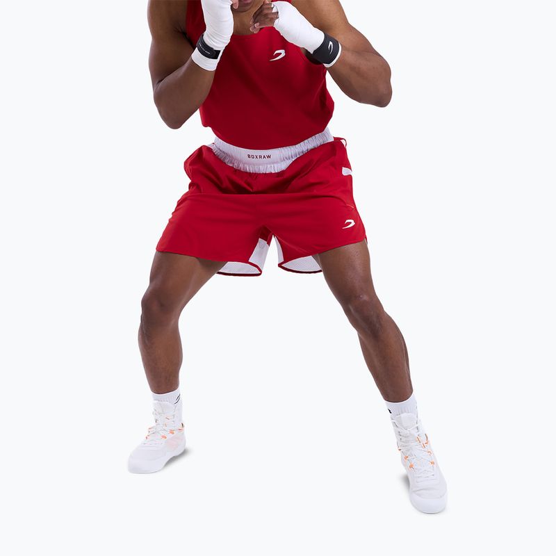 Férfi edző rövidnadrág Boxraw Stevenson V2 red/white 5