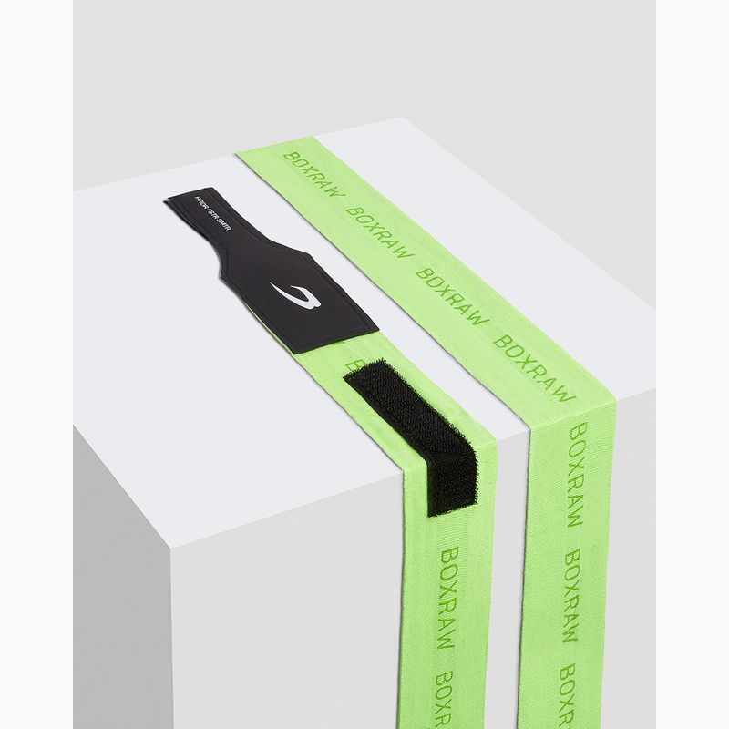 Boxkesztyű kötések Boxraw Hand Wraps green 4