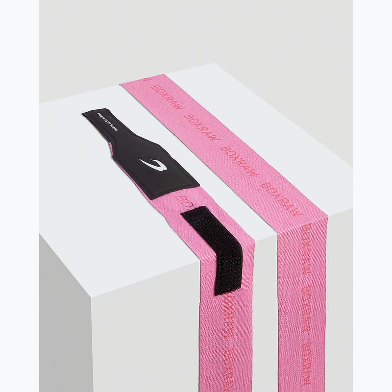 Boxkesztyű kötések Boxraw Hand Wraps pink 4