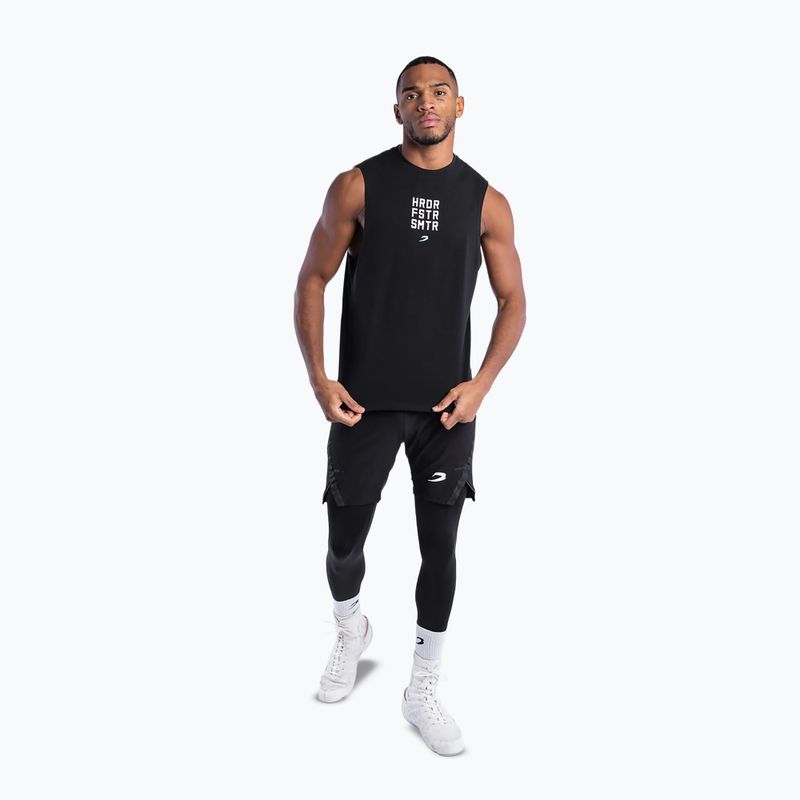 Férfi póló Boxraw HRDR FSTR SMTR Muscle Tank Black 2