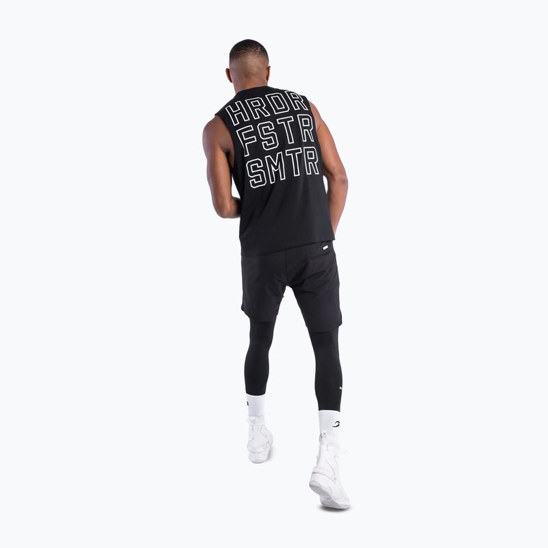 Férfi póló Boxraw HRDR FSTR SMTR Muscle Tank Black 4