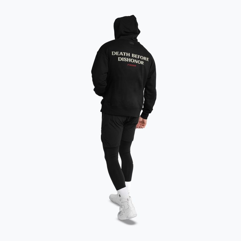 Férfi pulóver BOXRAW Death Before Dishonor Oversized Hoodie black 5