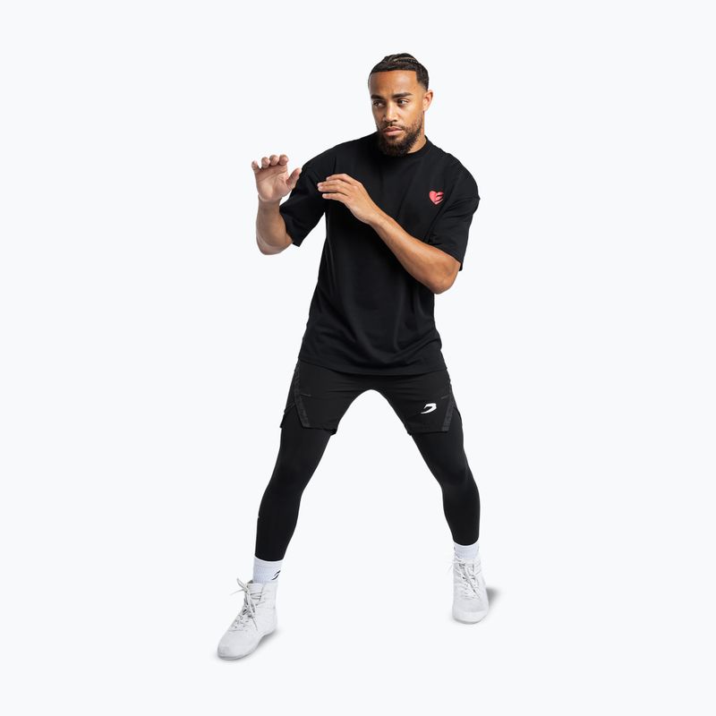 Férfi póló Boxraw Boxing is Love Oversized Black 2