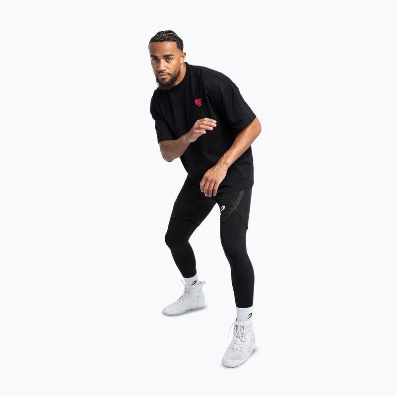 Férfi póló Boxraw Boxing is Love Oversized Black 4