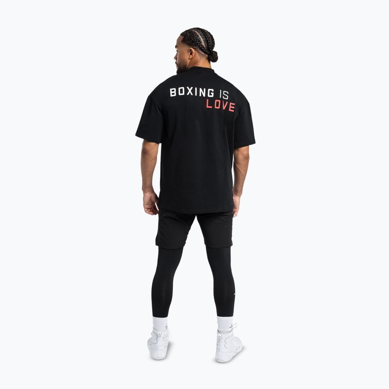 Férfi póló Boxraw Boxing is Love Oversized Black 6