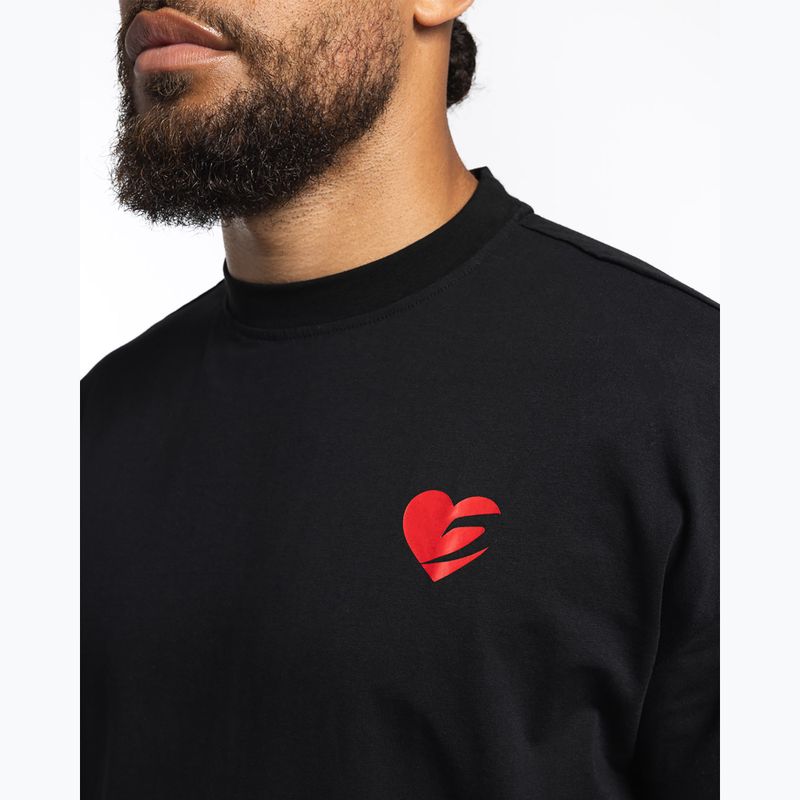 Férfi póló Boxraw Boxing is Love Oversized Black 8