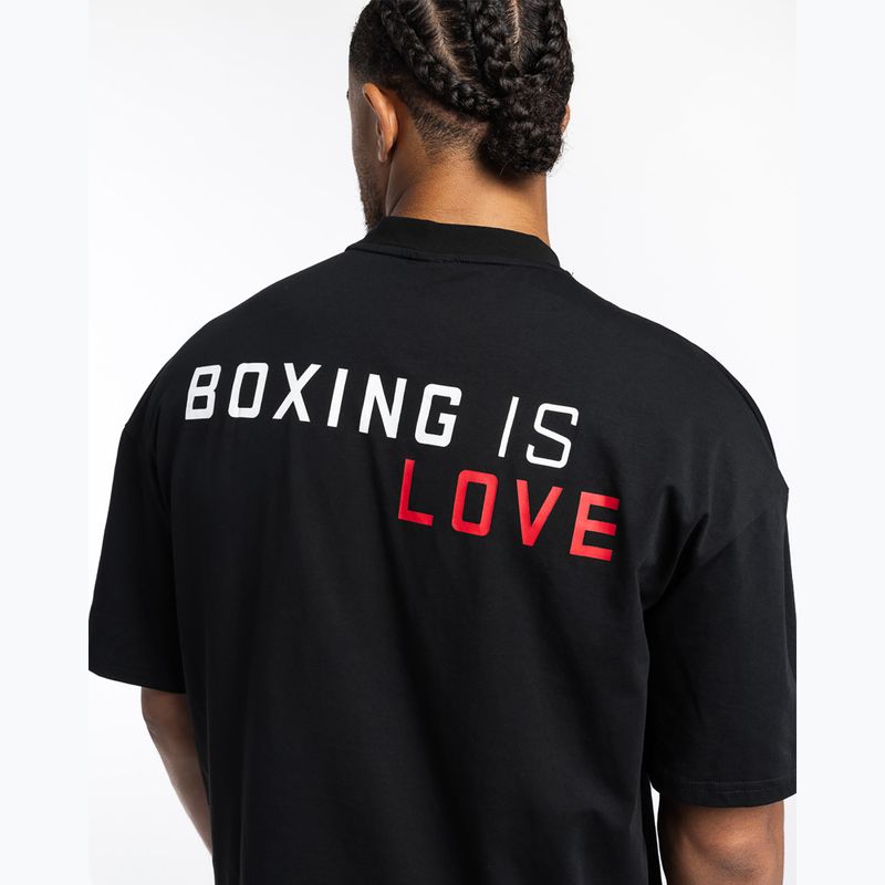 Férfi póló Boxraw Boxing is Love Oversized Black 9