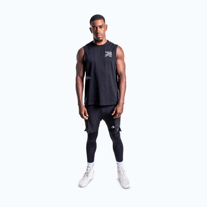 Férfi póló BOXRAW Make 'Em Miss Muscle black 2