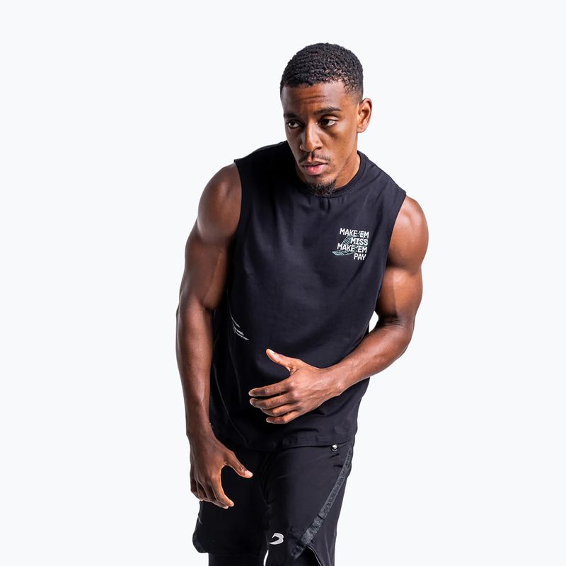 Férfi póló BOXRAW Make 'Em Miss Muscle black 5