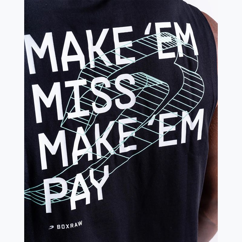 Férfi póló BOXRAW Make 'Em Miss Muscle black 9