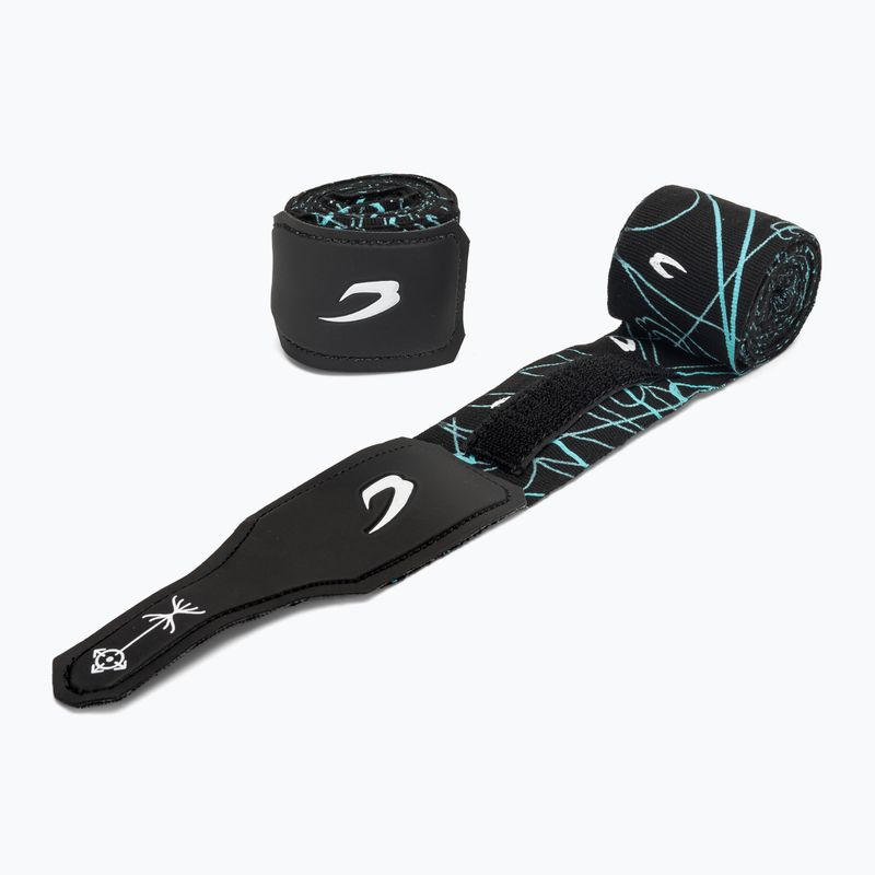 Boxkesztyű kötések BOXRAW Dyscyplined Thought Hand Wraps 450 cm black