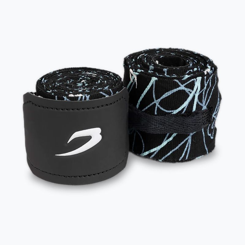 Boxkesztyű kötések BOXRAW Dyscyplined Thought Hand Wraps 450 cm black 2