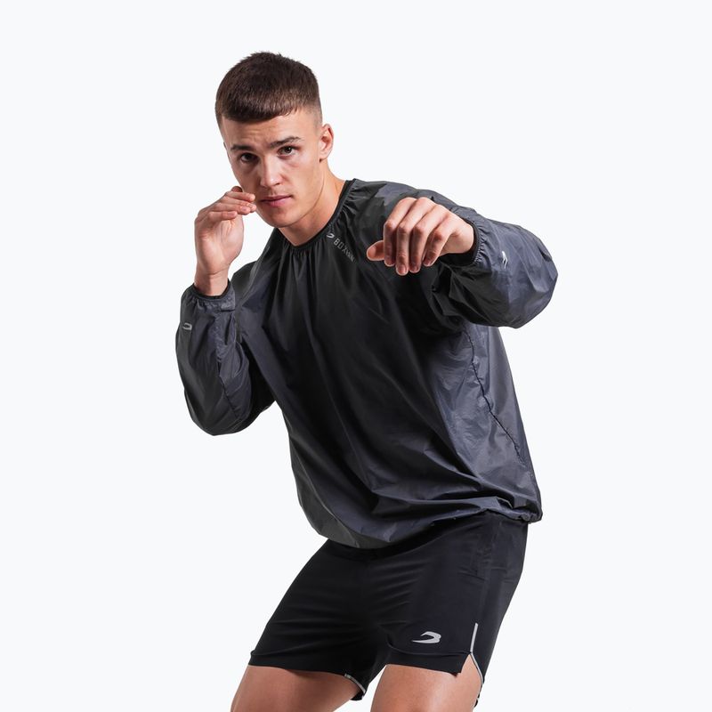 Férfi pulóver Boxraw Genaro Sweatshirt charcoal 8