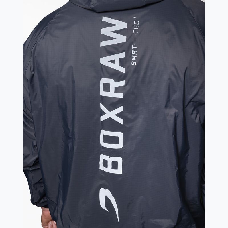 Férfi széldzseki Boxraw Genaro Oversized Windbreaker Hoodie charcoal 8