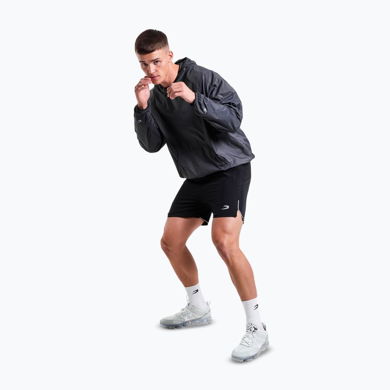 Férfi pulóver BOXRAW Genaro Oversized Windbreaker Hoodie charcoal 2